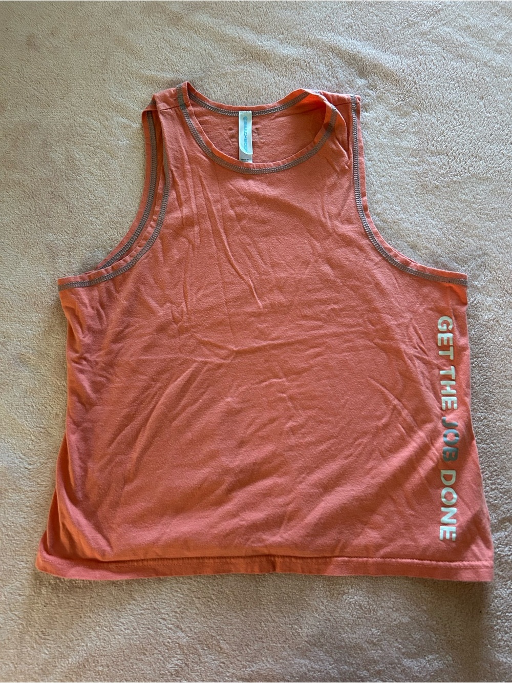 Beachbody Coral Tank with Contrast Trim